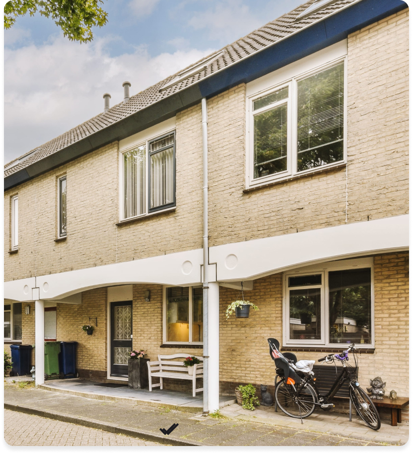 Duurzame gevel en buitenhuis bescherming